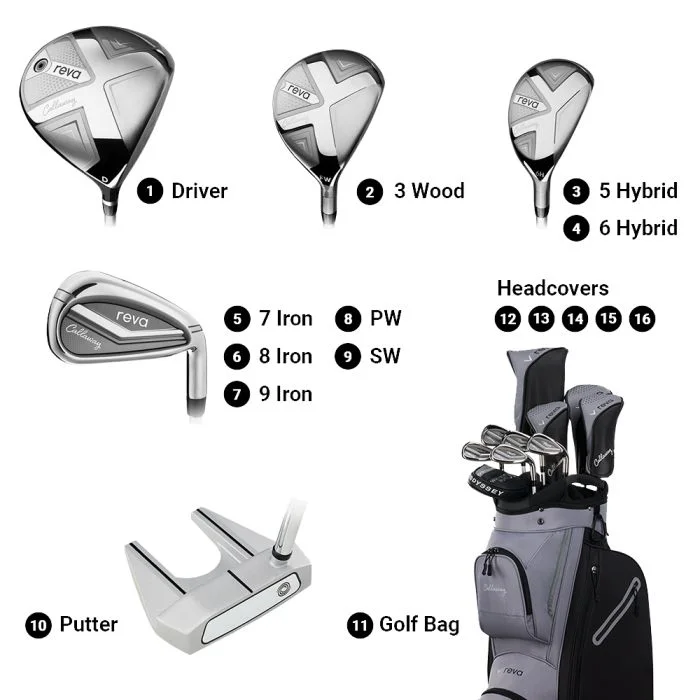 Arnold Palme新品バッグ　Callaway　レディースセット Callaway Womens REVA 11-Piece Cart Bag Complete Golf Package Set