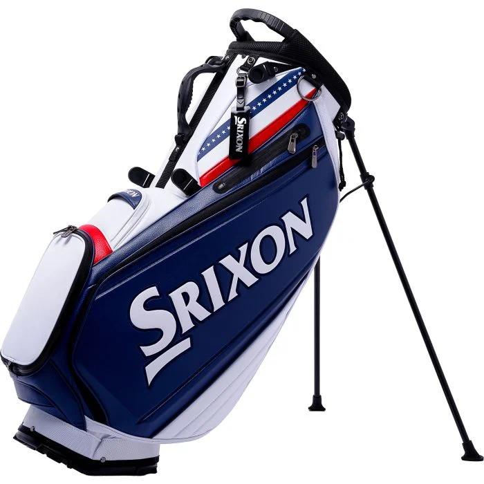 Srixon スタンドゴルフバッグ ネイビー/ホワイト/レッド Srixon Limited Edition All-American Tour Staff Stand Bag 2026