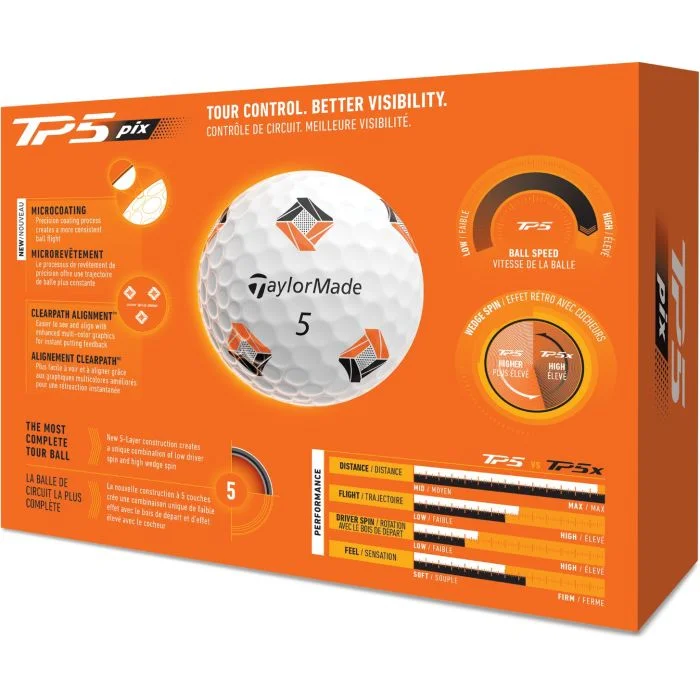 TaylorMade TP5 pix Golf Balls 2026 - Carl's Golfland
