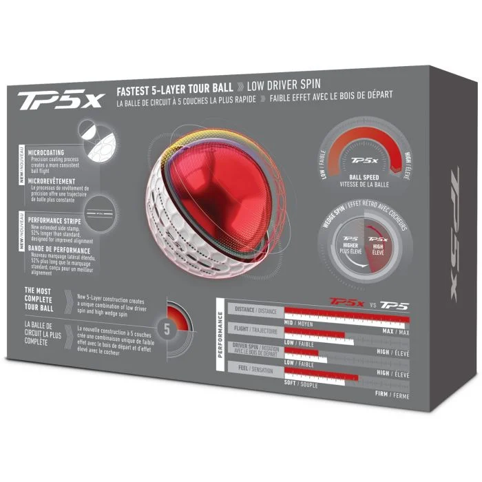 TaylorMade TP5x Performance Stripe 6-Pack Golf Balls 2026 - Carl's
