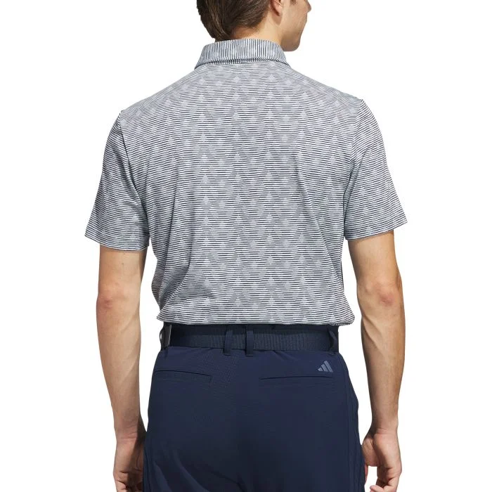 adidas Go-To Printed Stripe Golf Polo Shirt - Carl's Golfland