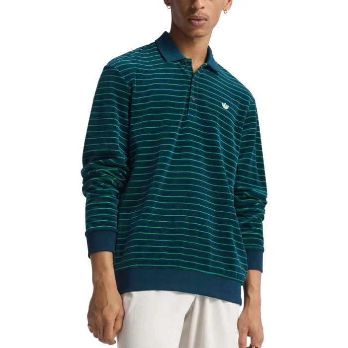 adidas Originals Velour Long Sleeve Golf Polo - Carl's Golfland