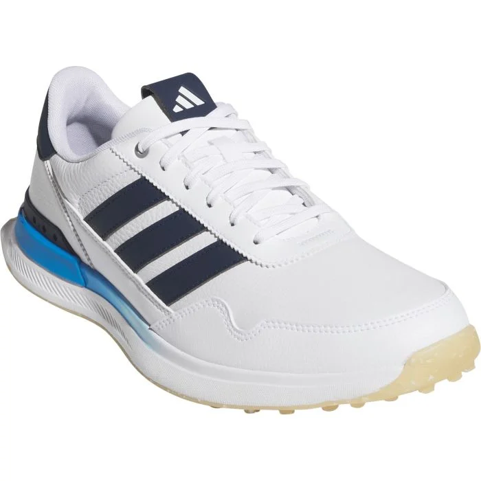 adidas S2G 26 Leather Spikeless Golf Shoes Cloud White/Collegiate