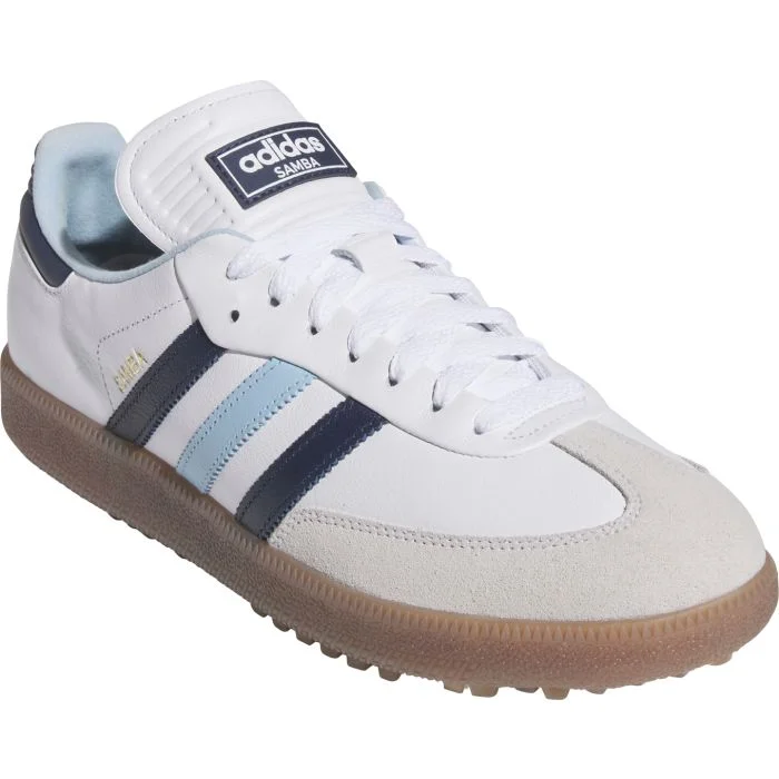 adidas Samba Spikeless Golf Shoes Cloud White/Night Indigo/Clear