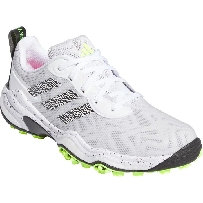 adidas Womens Codechaos 25 Golf Shoes Cloud White/Core Black/Lucid Lemon