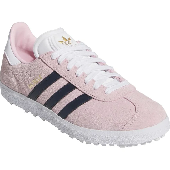 adidas Women's Gazelle Spikeless Golf Shoes Clear Pink/Night