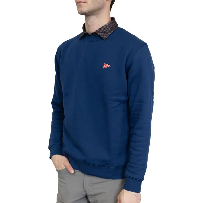 breezy The Navy Lounge Crew Golf Sweater - Carl's Golfland