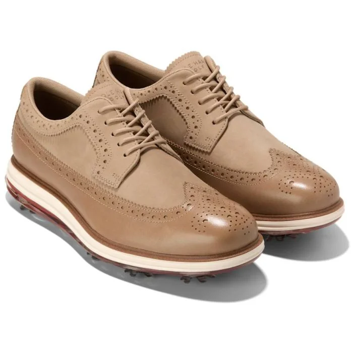 Cole Haan OriginalGrand Tour Golf Shoes Birch Beige/Cinnabar/Ivory