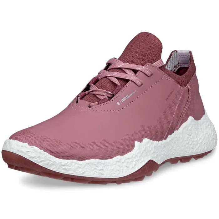 ECCO Women's Biom H5 Leather Waterproof Golf Shoes Pink - Carl's
