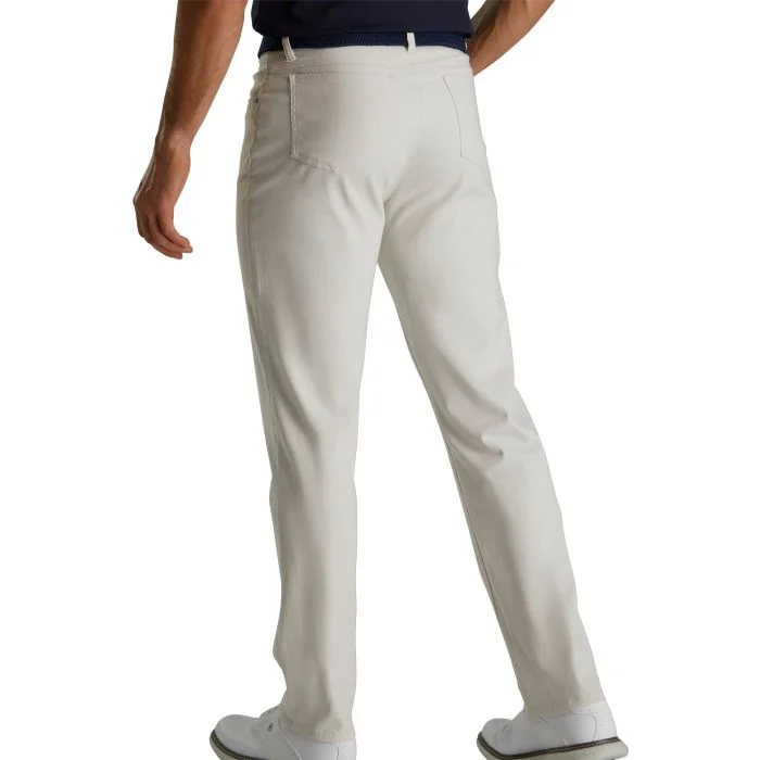 Free Shipping - FootJoy Cotton Twill 5-Pocket Golf Pants Stone