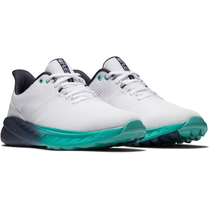 FootJoy Flex Energy Golf Shoes White/Indigo/Lagoon 56291 - Carl's