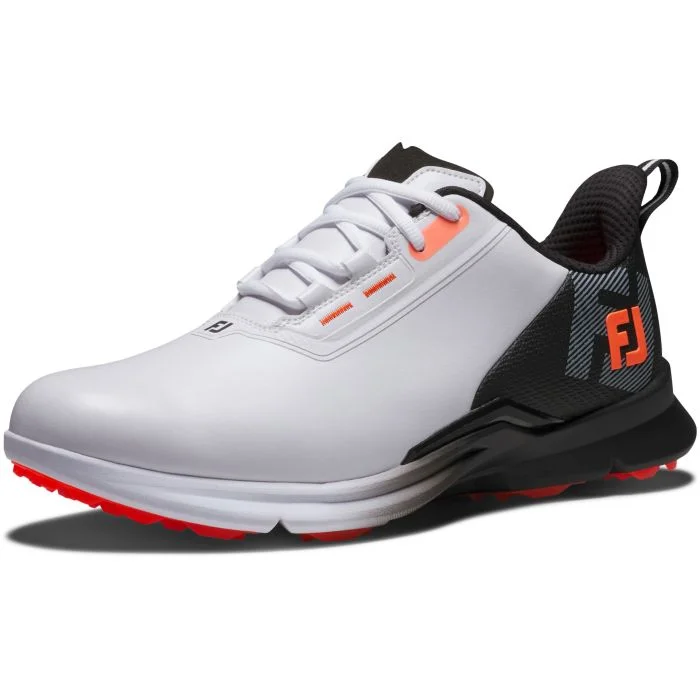 Free Shipping - FootJoy Fuel Golf Shoes White/Black/Coral 55420