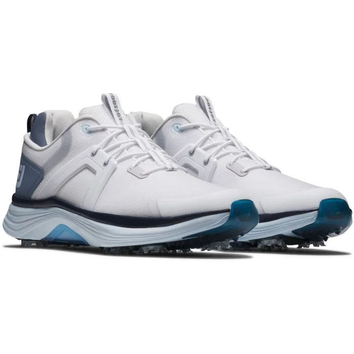 FootJoy HyperFlex Golf Shoes White/Blue 55471 - Carl's Golfland