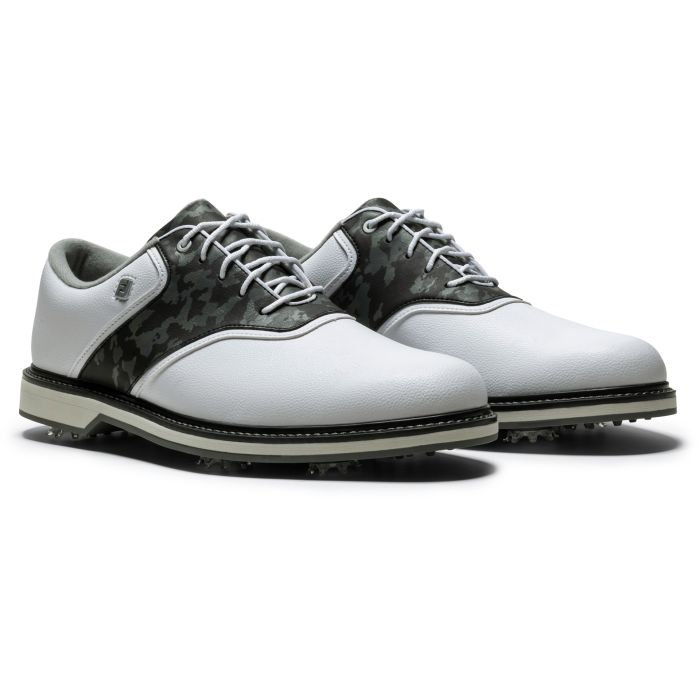 FootJoy Originals Golf Shoes White/Charcoal Camo 57027 - Carl's