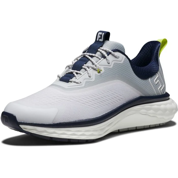 FootJoy Quantum Golf Shoes White/Grey/Blue 56993 - Carl's Golfland