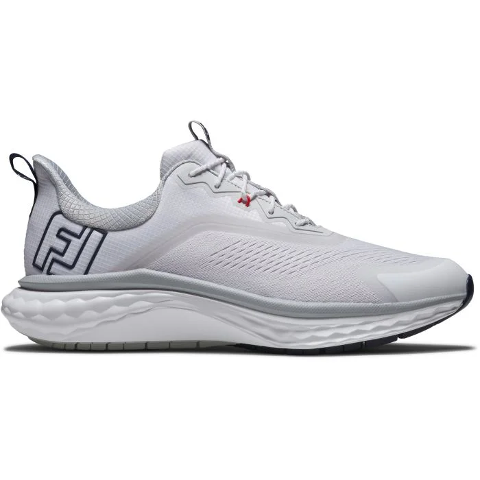 FootJoy Quantum Golf Shoes White/Grey/Navy 56994 - Carl's Golfland