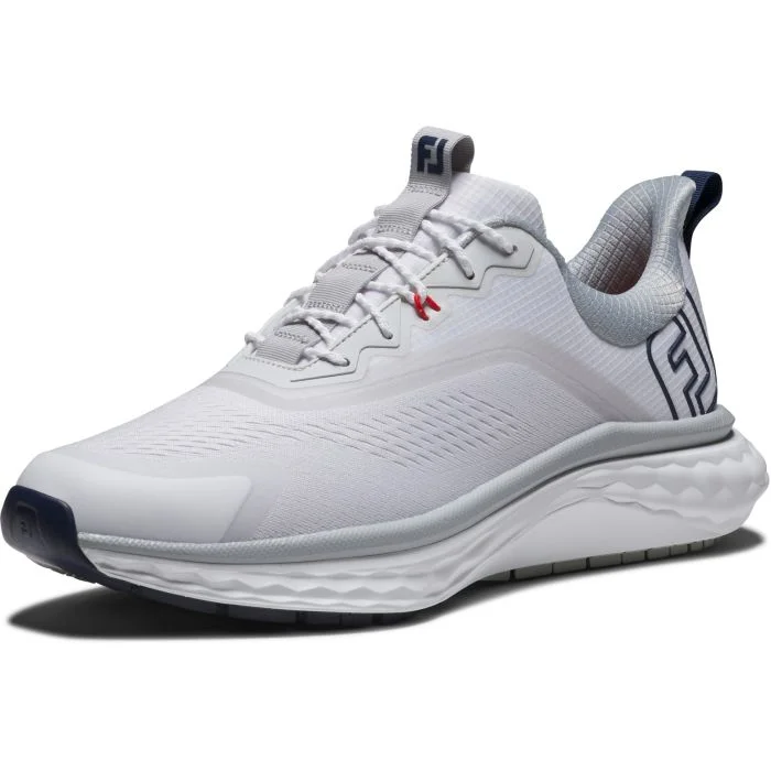 FootJoy Quantum Golf Shoes White/Grey/Navy 56994 - Carl's Golfland