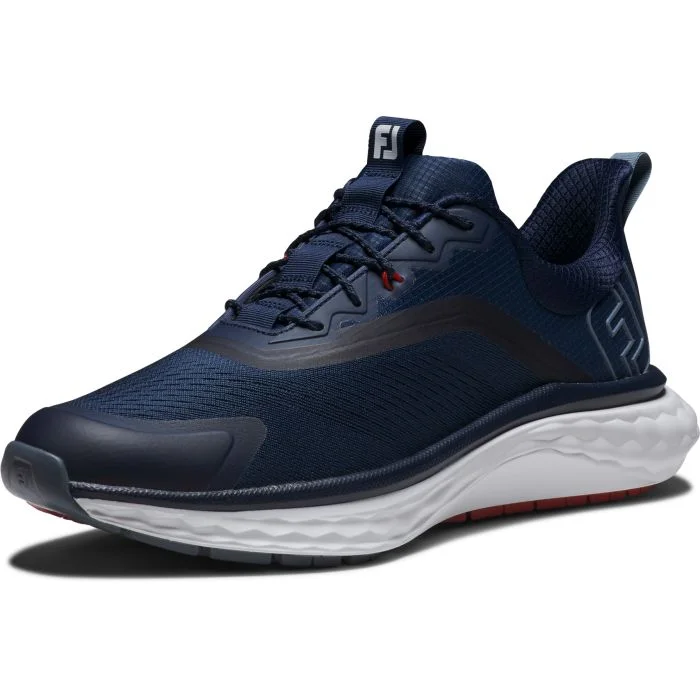Free Shipping - FootJoy Quantum Golf Shoes Navy/White/Red 56995