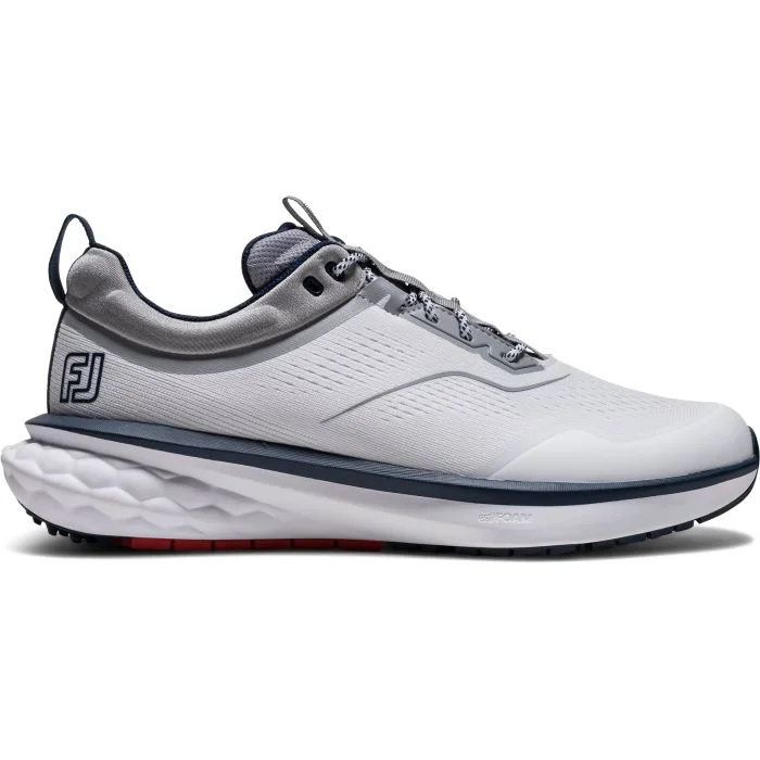 FootJoy Quantum Golf Shoes White/Navy/Red - Carl's Golfland