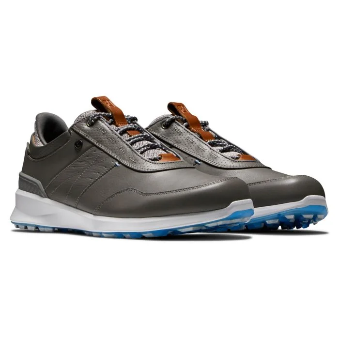 Mens FootJoy Stratos Gray Leather Spikeless Golf Sneakers Shoes‎ Size 14 W GUC Mens FootJoy Stratos Gray Leather Spikeless Golf Sneakers  main image 3
