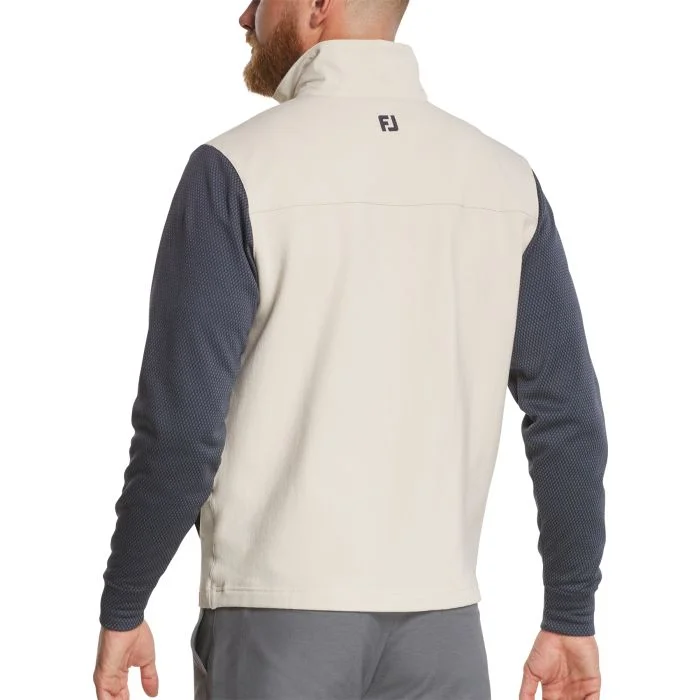 FootJoy ThermoSeries Full-Zip Hybrid Golf Jacket Stone/Charcoal