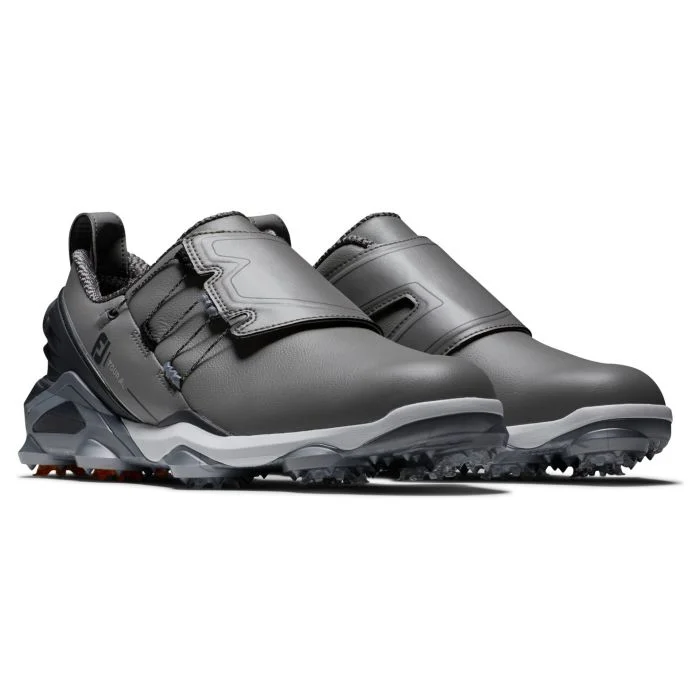 FootJoy Tour Alpha BOA Golf Shoes 2022 Grey/Charcoal/Orange 55512