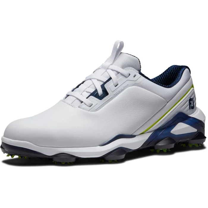 FootJoy Tour Alpha Golf Shoes White/Navy 55536 - Carl's Golfland
