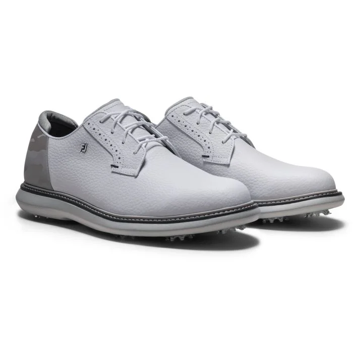 FootJoy Traditions Camo Blucher Golf Shoes White/Ice Camo 57978