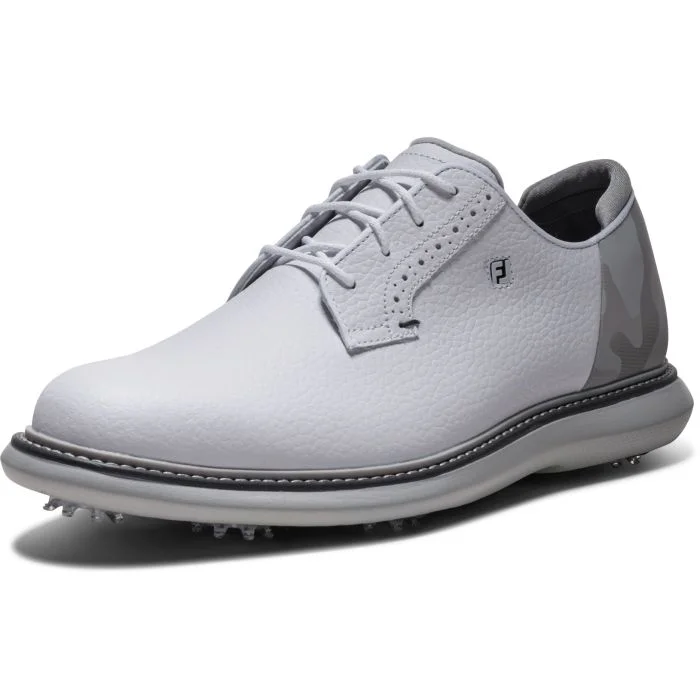 FootJoy Traditions Camo Blucher Golf Shoes White/Ice Camo 57978