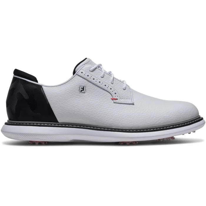 FOOTJOYゴルフ靴 FootJoy Traditions Blucher Golf Shoes White/Black Camo/Cherry