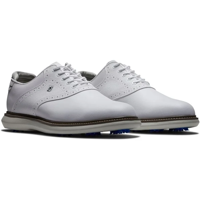 FootJoy Traditions Golf Shoes White/White 57903 - Carl's Golfland