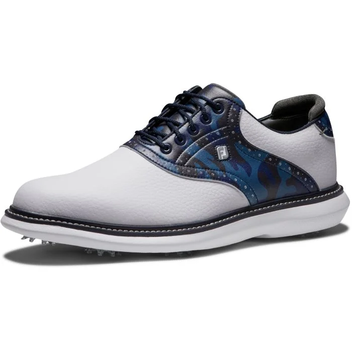 FootJoy Traditions Saddle Golf Shoes White/Navy/Camo 57945
