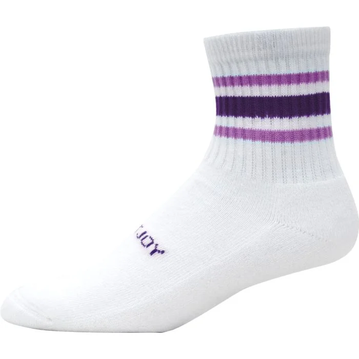 FootJoy Women's ComfortSof Quarter Golf Socks Assorted Stripe 3