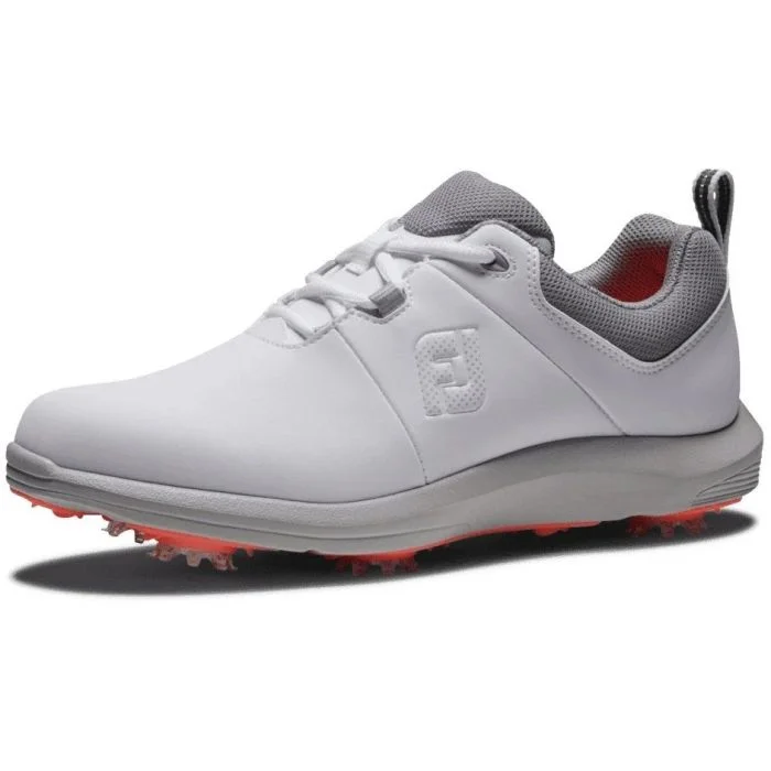 FootJoy eComfort 98649J レディース ゴルフシューズ FootJoy Women's eComfort Golf Shoes White/Gray - Carl's Golfland