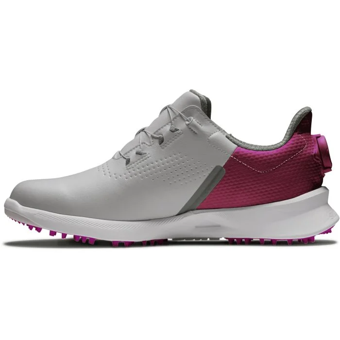 FootJoy Women's Fuel BOA Golf Shoes Grey/Berry - Carl's Golfland