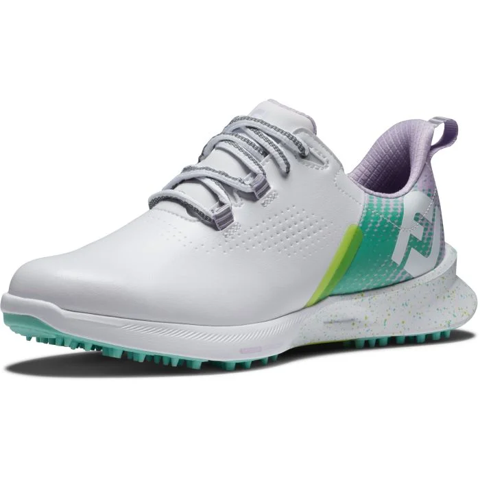 FootJoy Women's Fuel Golf Shoes White/Green 90684 - Carl's Golfland