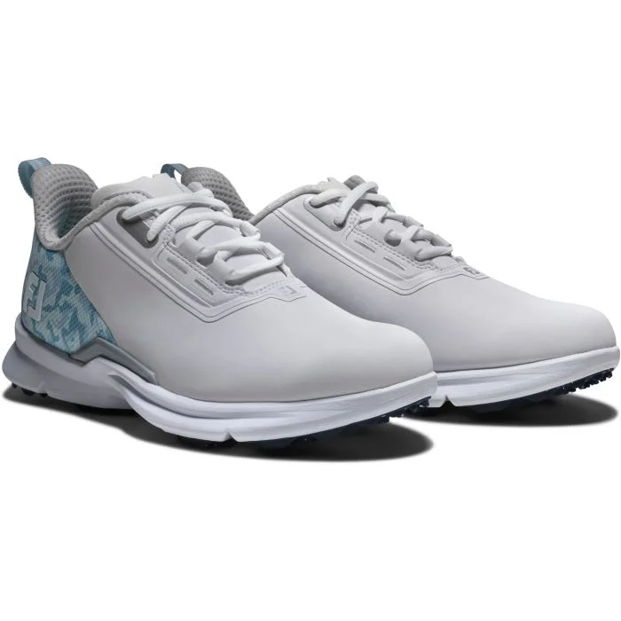 FootJoy Women's Fuel Golf Shoes White/Blue Camo 93793 - Carl's