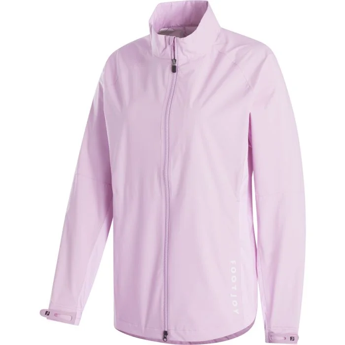 レディースGOLF ポリエステルタフタ撥水・裏 シレー 中綿入りキルティング FootJoy Women's HydroLite X Golf Rain Jacket Orchid - Carl's Golfland