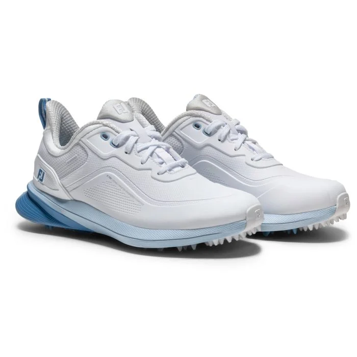 FootJoy Women's Pro/SL Golf Shoes Arctic White/Skyway/Blue Jasper