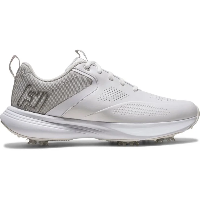 FootJoy ゴルフシューズ 女性用 JPN 22.5 / USA 5.5 FootJoy Women's Qualifier Golf Shoes White/Harbor Mist/Butterfly