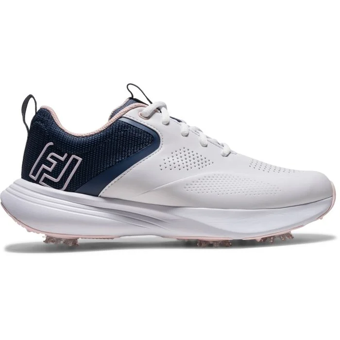 FootJoy Women's Qualifier Golf Shoes White/Pink Frost/Windward