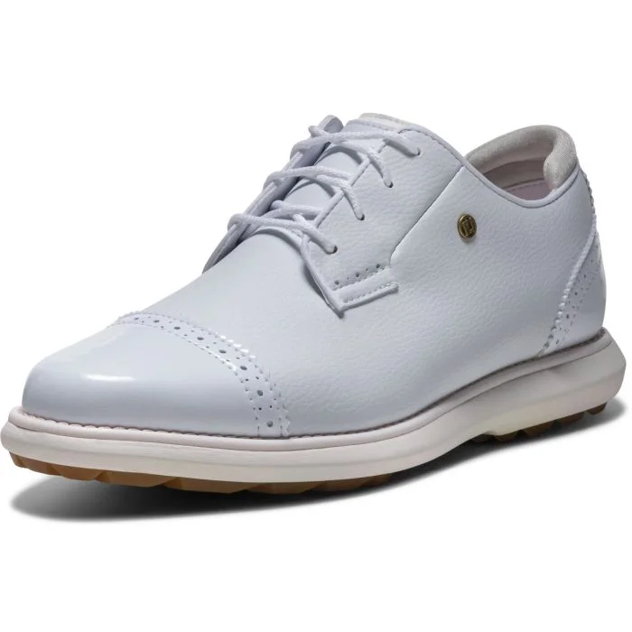 FootJoy Women's Tradition's Cap Toe Spikeless Golf Shoes Frosty FootJoy Women's Tradition's Cap Toe Spikeless Golf Shoes Frosty