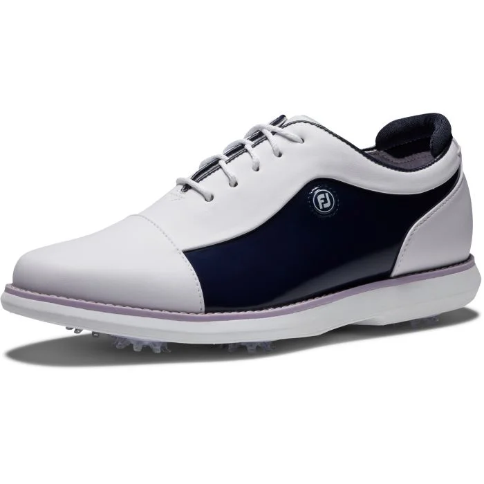 FootJoy Women's Traditions Golf Shoes White/Navy 97928 - Carl's