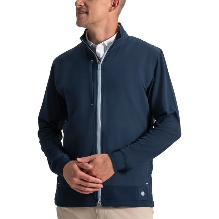   GOLF ネイビー　ジャケット Free Shipping - FootJoy TempoSeries Hybrid Full-Zip Golf Jacket
