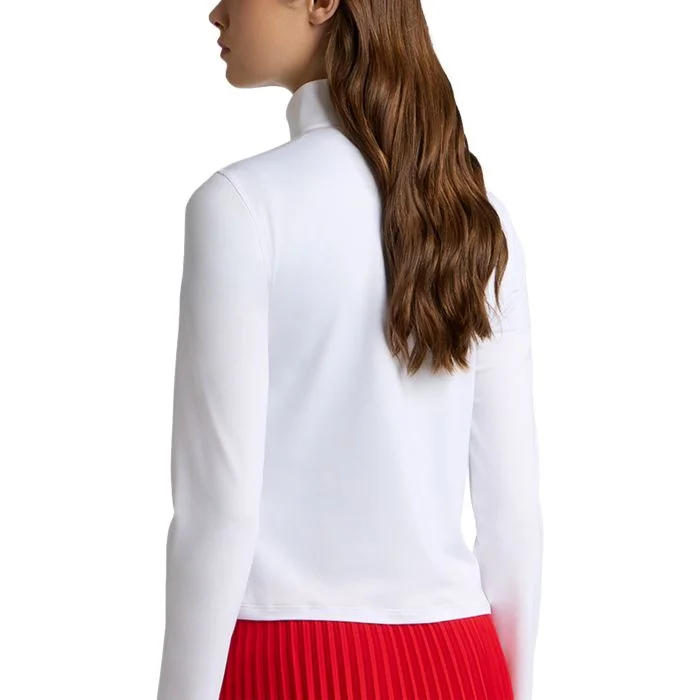 G/FORE Women's Chevron Tech Jersey Quarter Zip Golf Pullover