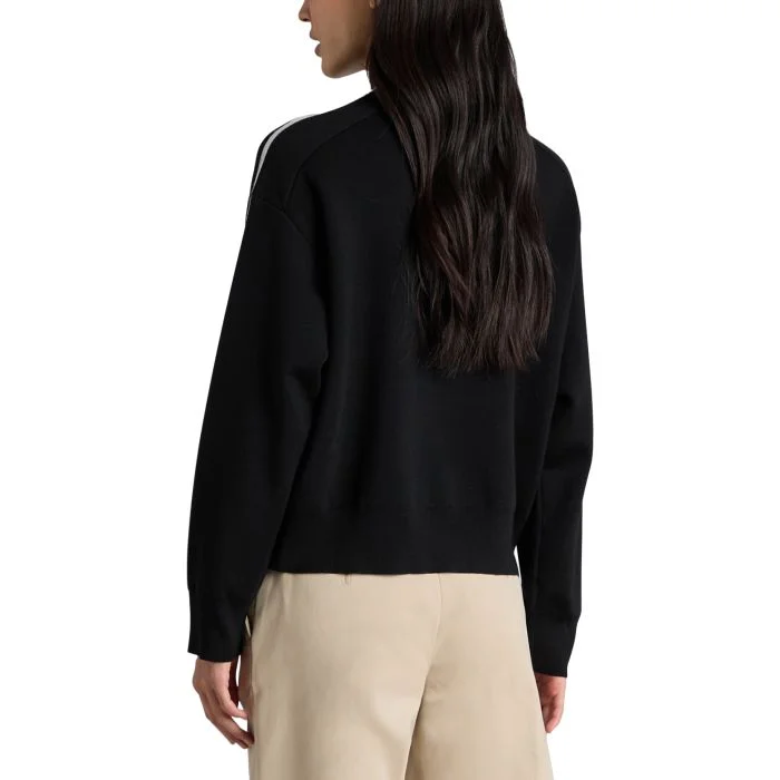 G/FORE Women's Merino Wool Contrast Stripe Quarter Zip Golf