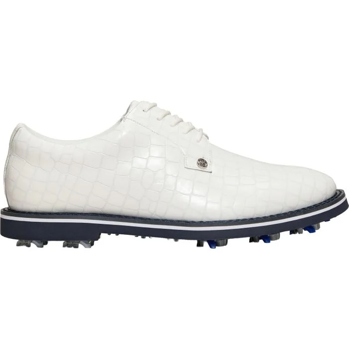 G/FORE Gallivanter G/LOCK Croc-Embossed Leather Derby Golf Shoes