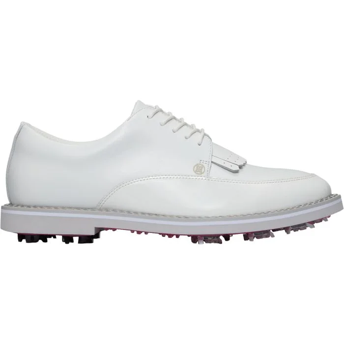 G/FORE ジーフォー ホワイトレザー ゴルフシューズ G/FORE Limited Release Derby G/LOCK Tux Leather Golf Shoes Snow
