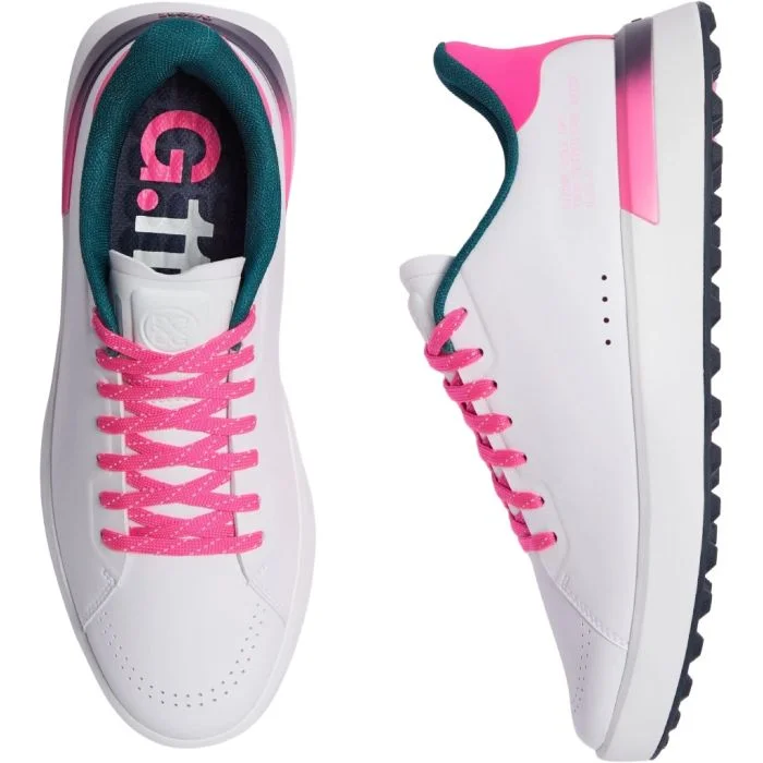 G/FORE Women's G.112 Love G Golf Shoes Snow/Knockout Pink - Carl's