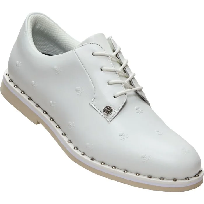 G/FORE Women's Gallivanter Studded Leather Skull & Tees Golf Shoes